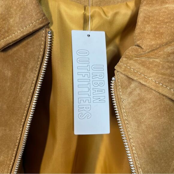 Kimchi Blue for Urban Outfitters NWT Women's Size XL Tan Sharona Suede Jacket - Picture 10 of 16